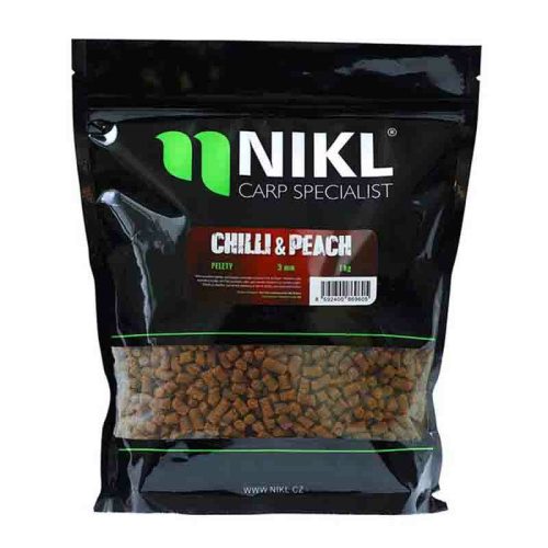 Nikl Etető pellet Chilli Peach 18mm, 1kg