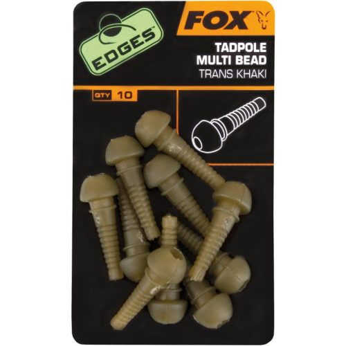 Edges Tadpole multi bead x 10 trans khaki