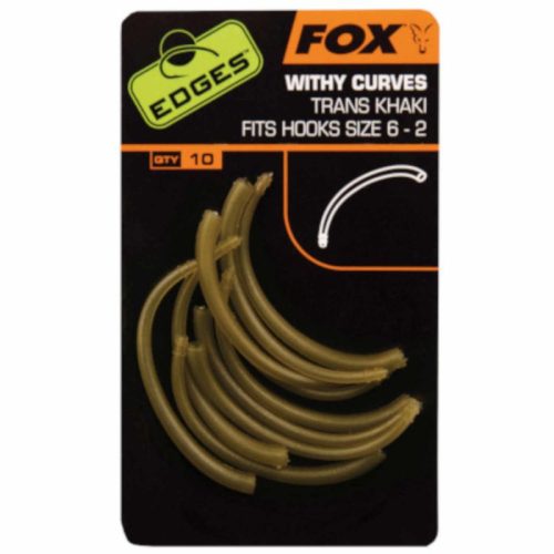 Edges Withy Curve adaptor hook sizes 6+ trans khaki x 10