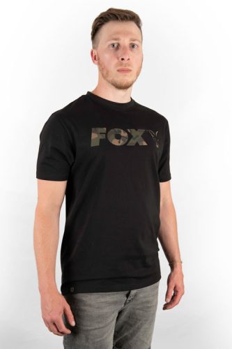 FOX Black/Camo Print T-Shirt Póló 3XL